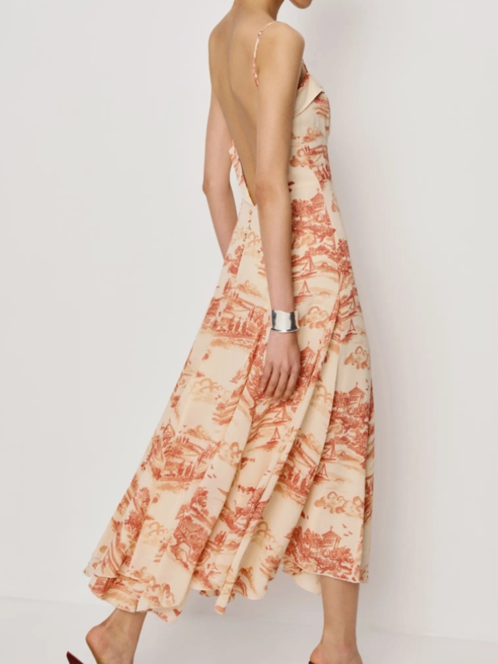 Reformation Fredo Dress in Dolce Vita Print - Picture 2 of 4